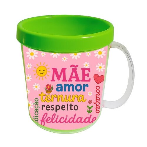 Caneca Acrílica Infantil Personalizada Dia das Mães