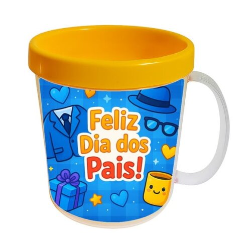 Caneca Acrílica Infantil Personalizada Dia dos Pais
