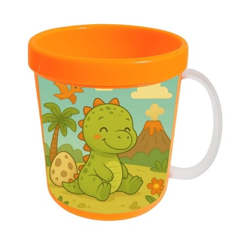Caneca Acrílica Infantil Personalizada Dinossauro Baby