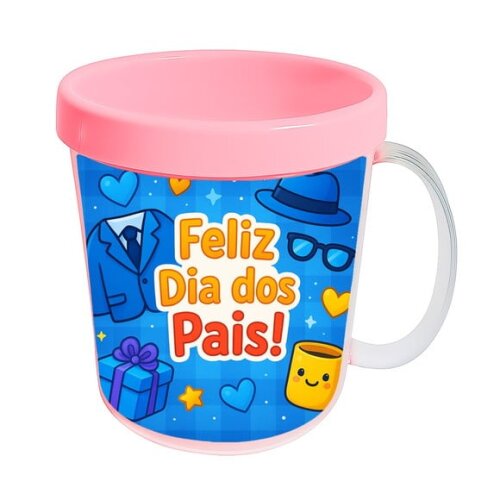 Caneca Acrílica Infantil Personalizada Dia dos Pais