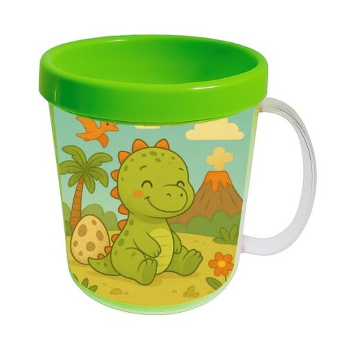 Caneca Acrílica Infantil Personalizada Dinossauro Baby
