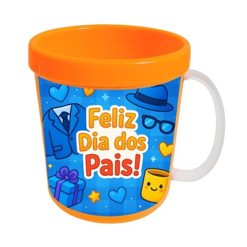 Caneca Acrílica Infantil Personalizada Dia dos Pais