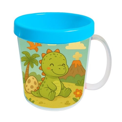 Caneca Acrílica Infantil Personalizada Dinossauro Baby