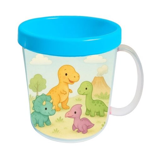 Caneca Acrílica Infantil Personalizada Dinossauros Baby