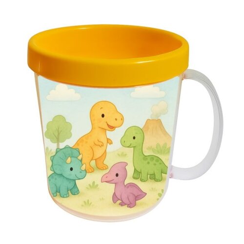 Caneca Acrílica Infantil Personalizada Dinossauros Baby