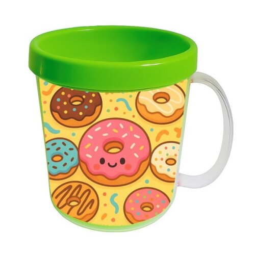 Caneca Acrílica Infantil Personalizada Donuts