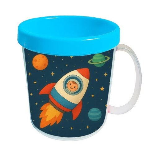 Caneca Acrílica Infantil Personalizada Espaço Sideral