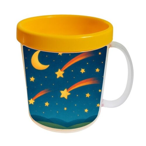 Caneca Acrílica Infantil Personalizada Estrelas Cadentes