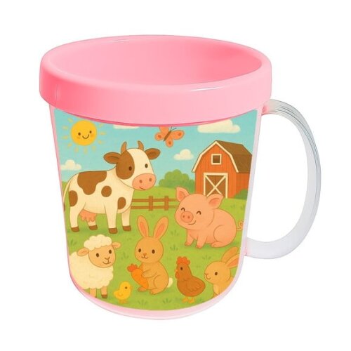 Caneca Acrílica Infantil Personalizada Fazendinha