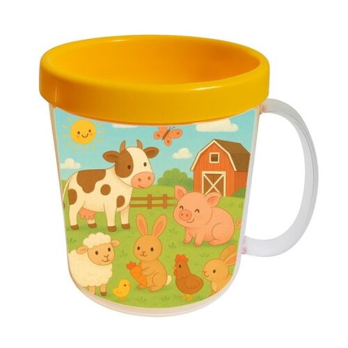 Caneca Acrílica Infantil Personalizada Fazendinha