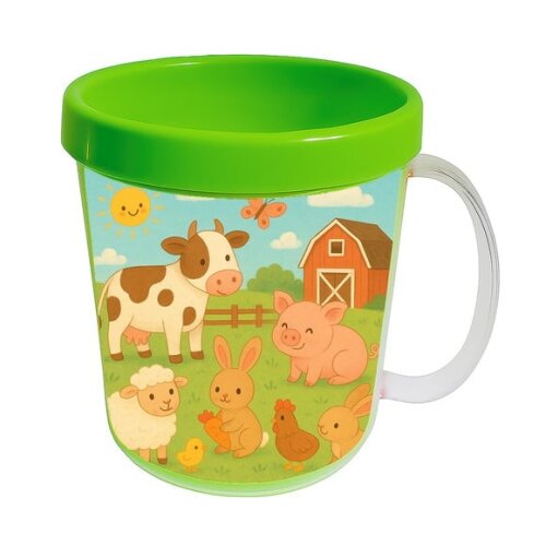Caneca Acrílica Infantil Personalizada Fazendinha