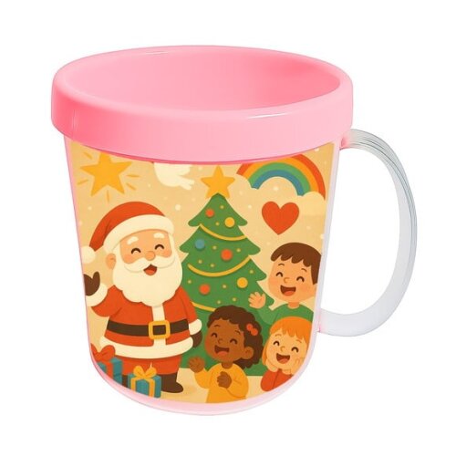 Caneca Acrílica Infantil Personalizada Feliz Natal
