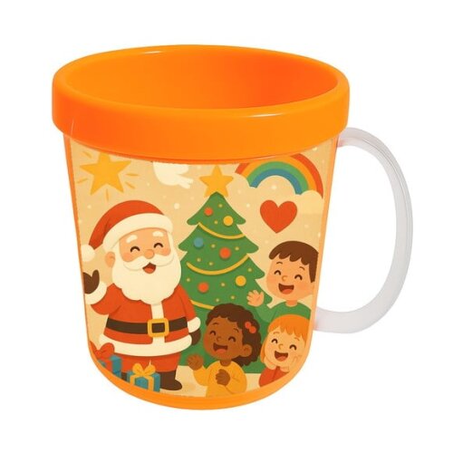 Caneca Acrílica Infantil Personalizada Feliz Natal