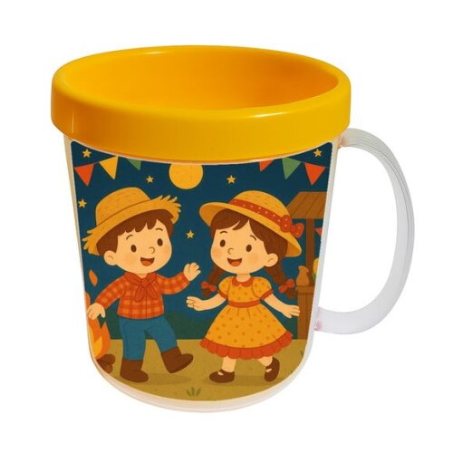 Caneca Acrílica Infantil Personalizada Festa Junina