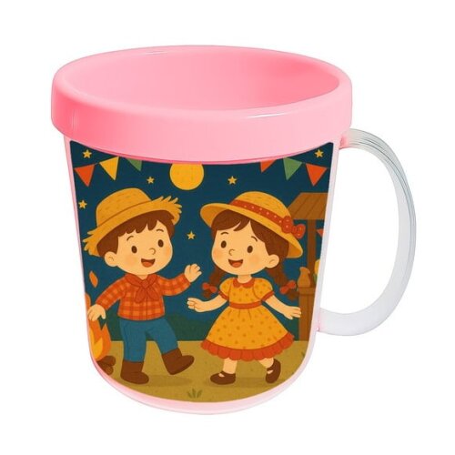 Caneca Acrílica Infantil Personalizada Festa Junina