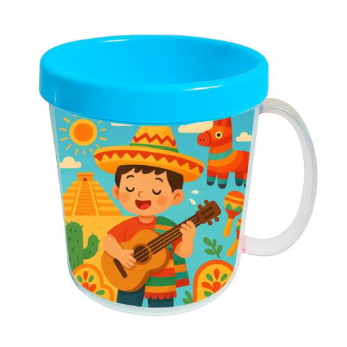 Caneca Acrílica Infantil Personalizada Festa Mexicana