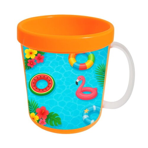 Caneca Acrílica Infantil Personalizada Festa na Piscina