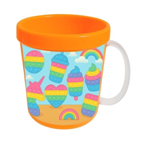 Caneca Acrílica Infantil Personalizada Fidget Toys