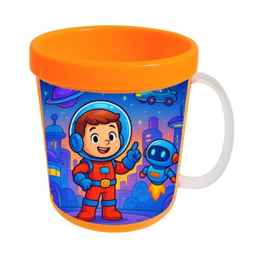 Caneca Acrílica Infantil Personalizada Futurismo Infantil