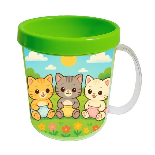 Caneca Acrílica Infantil Personalizada Gatinhos Baby