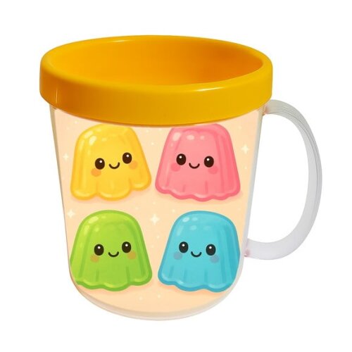 Caneca Acrílica Infantil Personalizada Gelatinas