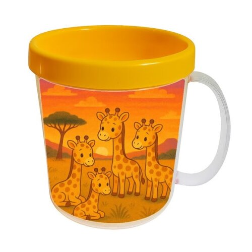 Caneca Acrílica Infantil Personalizada Girafinhas