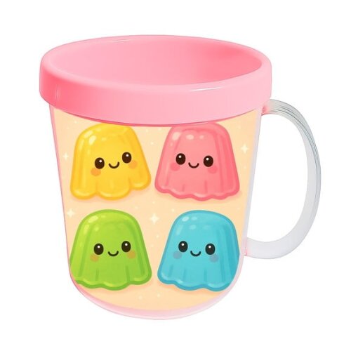 Caneca Acrílica Infantil Personalizada Gelatinas