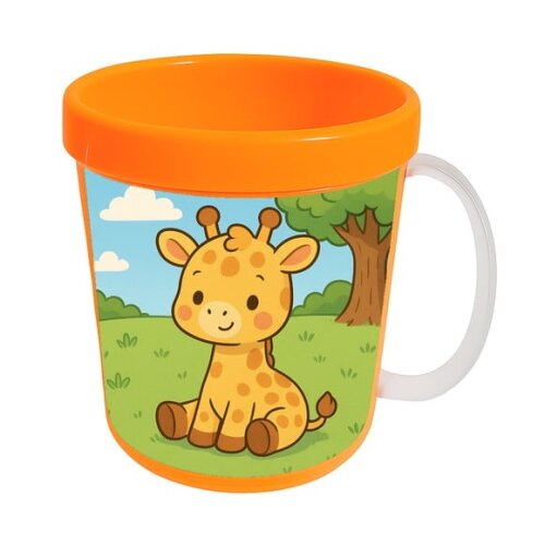 Caneca Acrílica Infantil Personalizada Girafinha Baby