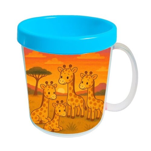 Caneca Acrílica Infantil Personalizada Girafinhas