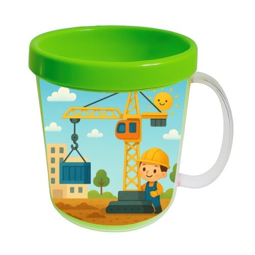 Caneca Acrílica Infantil Personalizada Grua