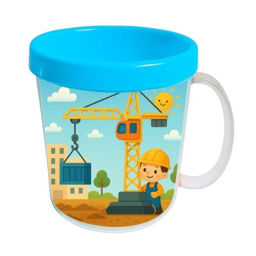 Caneca Acrílica Infantil Personalizada Grua
