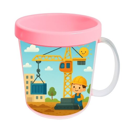 Caneca Acrílica Infantil Personalizada Grua