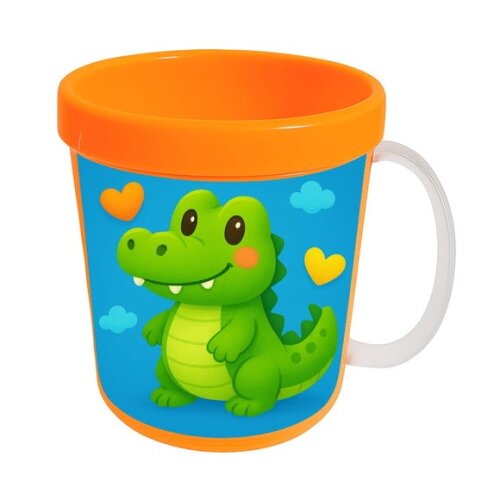 Caneca Acrílica Infantil Personalizada Jacaré Baby