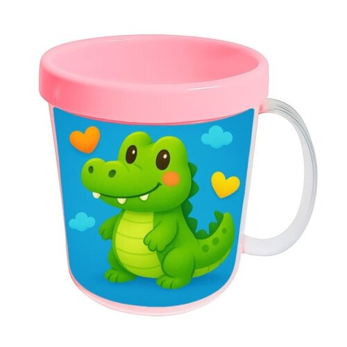 Caneca Acrílica Infantil Personalizada Jacaré Baby
