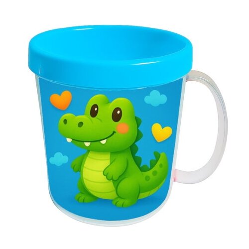 Caneca Acrílica Infantil Personalizada Jacaré Baby