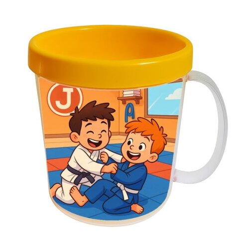 Caneca Acrílica Infantil Personalizada Jiu-jítsu