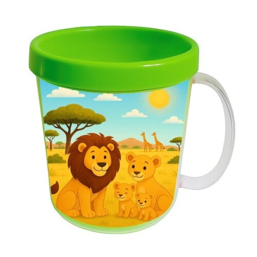 Caneca Acrílica Infantil Personalizada Leões