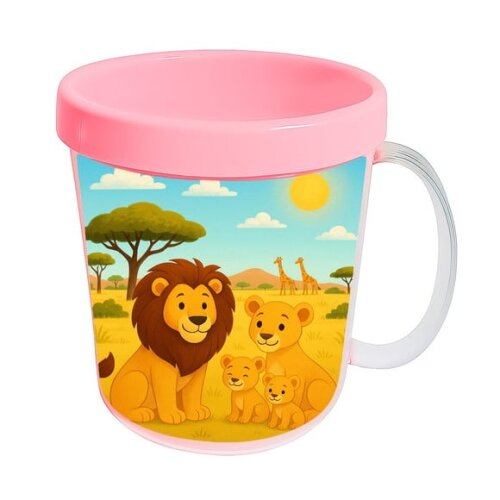 Caneca Acrílica Infantil Personalizada Leões