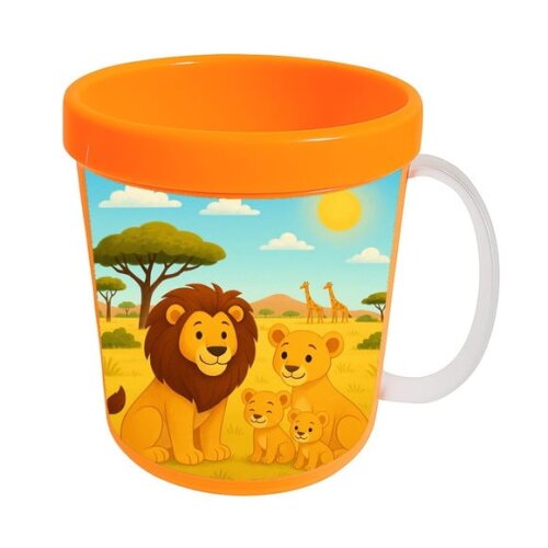 Caneca Acrílica Infantil Personalizada Leões
