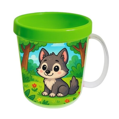Caneca Acrílica Infantil Personalizada Lobinho