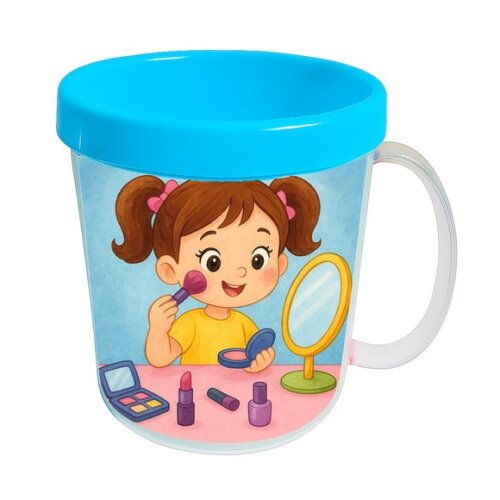 Caneca Acrílica Infantil Personalizada Maquiagem