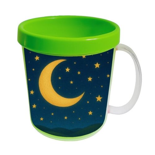 Caneca Acrílica Infantil Personalizada Lua e Estrelas