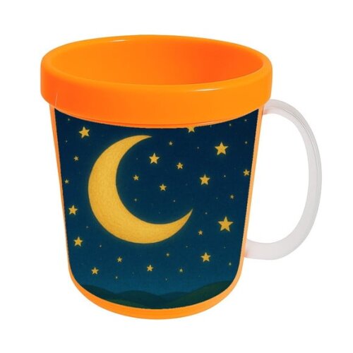 Caneca Acrílica Infantil Personalizada Lua e Estrelas