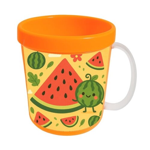 Caneca Acrílica Infantil Personalizada Melancia