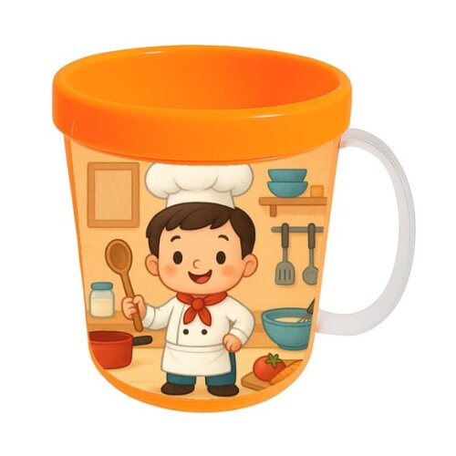 Caneca Acrílica Infantil Personalizada Mini Chefe Menino