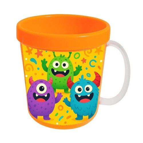 Caneca Acrílica Infantil Personalizada Monstrinhos