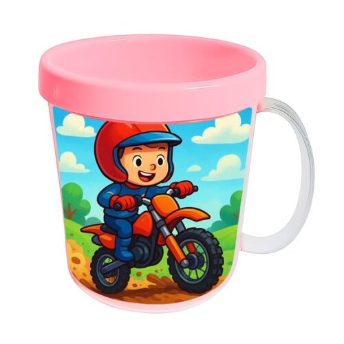 Caneca Acrílica Infantil Personalizada Motocross