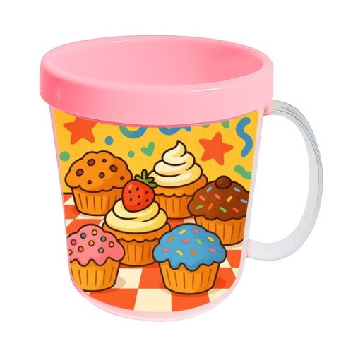 Caneca Acrílica Infantil Personalizada Muffins