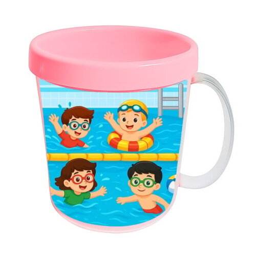 Caneca Acrílica Infantil Personalizada Natação