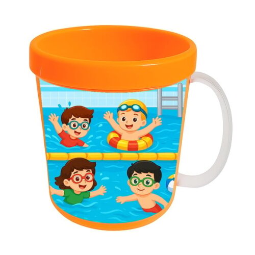 Caneca Acrílica Infantil Personalizada Natação